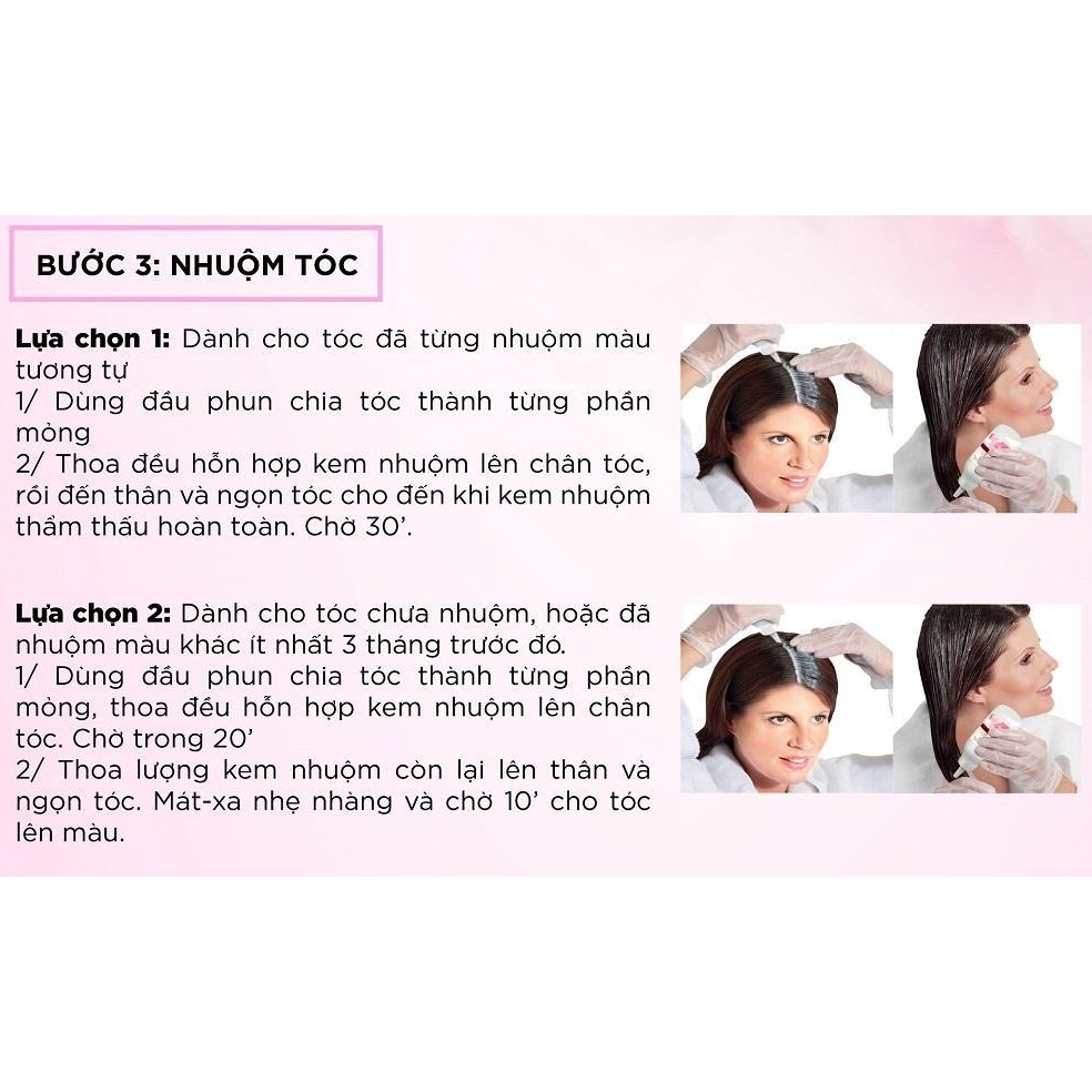 Nhuộm tóc loreal 172ml gồm có 12 màu