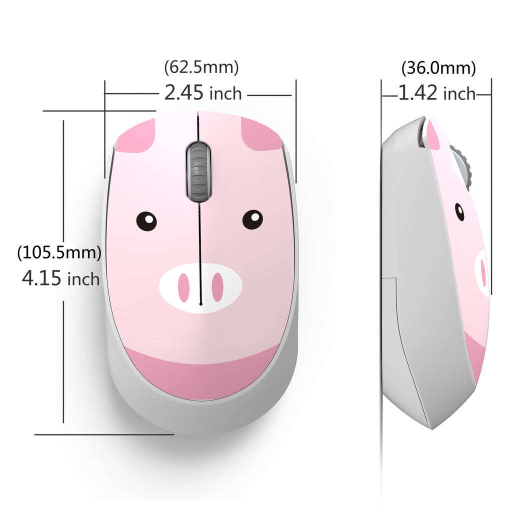 Chuột không dây FV-T100 Mini Siêu Nhẹ Họa Tiết Hoạt Hình Dễ Thương