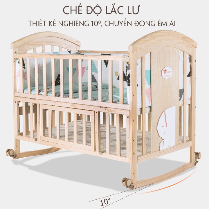 Nôi cũi đa năng 5in1 tiết kiệm cho bé và mẹ | BigBuy360 - bigbuy360.vn