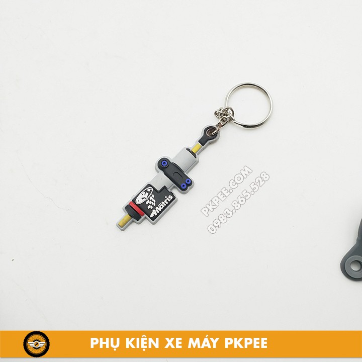 Móc Khóa Cao Su Dáng Pô, Trợ Lực, Đĩa Thắng,...