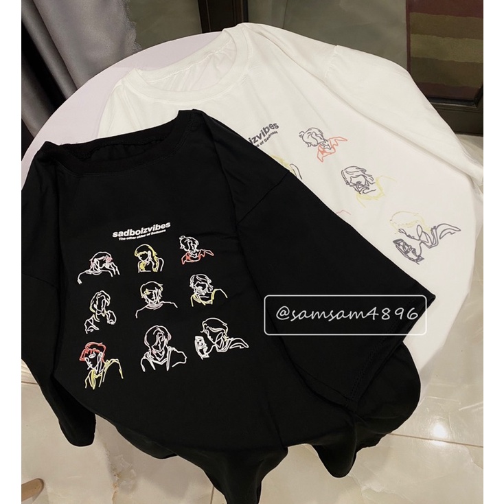 Áo Thun Tay Lỡ Sadboiz Unisex Nam Nữ - Áo Phông Ngắn Tay Ulzzang Form Rộng Chất Thun