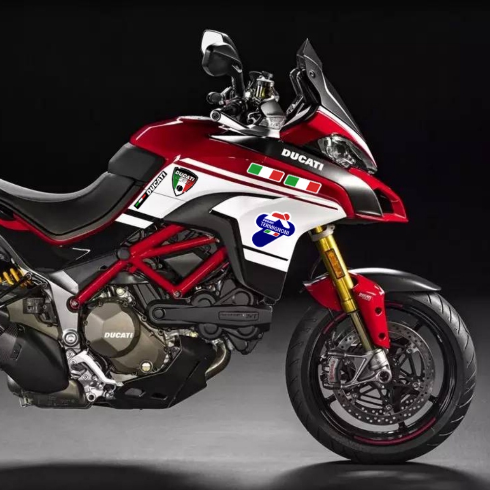 1 Miếng Dán Logo Ý Màu Phản Quang Cho Ducati Multistrada Performance 821 620