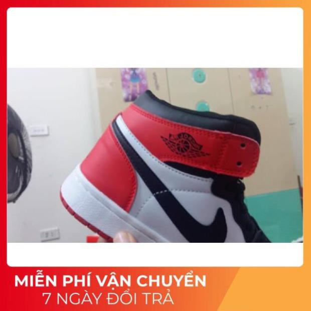 Tết Xả [Fullbox] Giày bóng rổ thể thao 2018  Jordan 1 Retro Đỏ Đen Trắng Cổ Cao XỊN 2020 new : : new L ‣ " ` ' ^ ‣ `