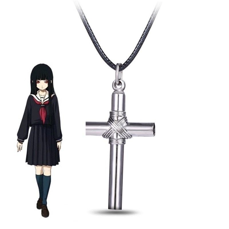 Dây chuyền mặt chữ thập kiêm còi thổi hóa trang hoạt hình