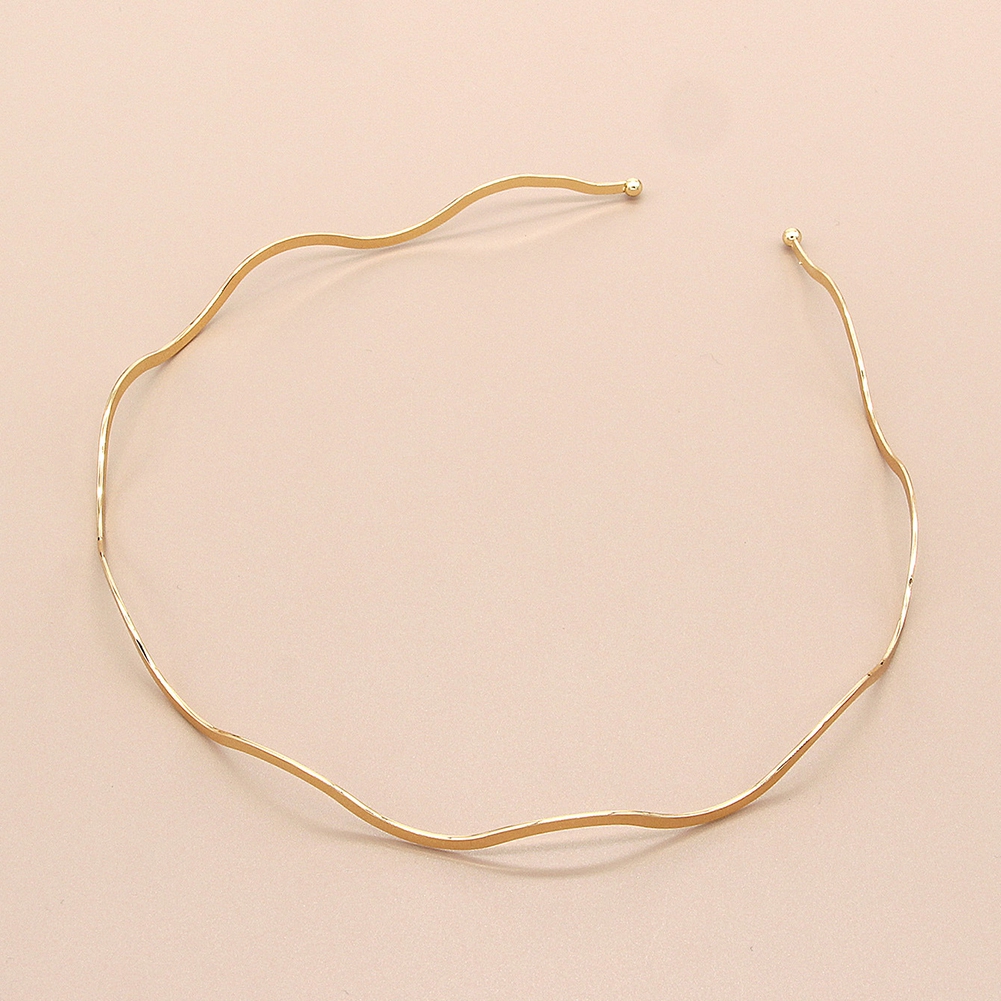 Cài Tóc Kim Loại Thiết Kế Gợn Sóng Thanh Lịch Cho Nữ