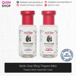 Nước Hoa Hồng Thayers Witch Hazel Toner Mini