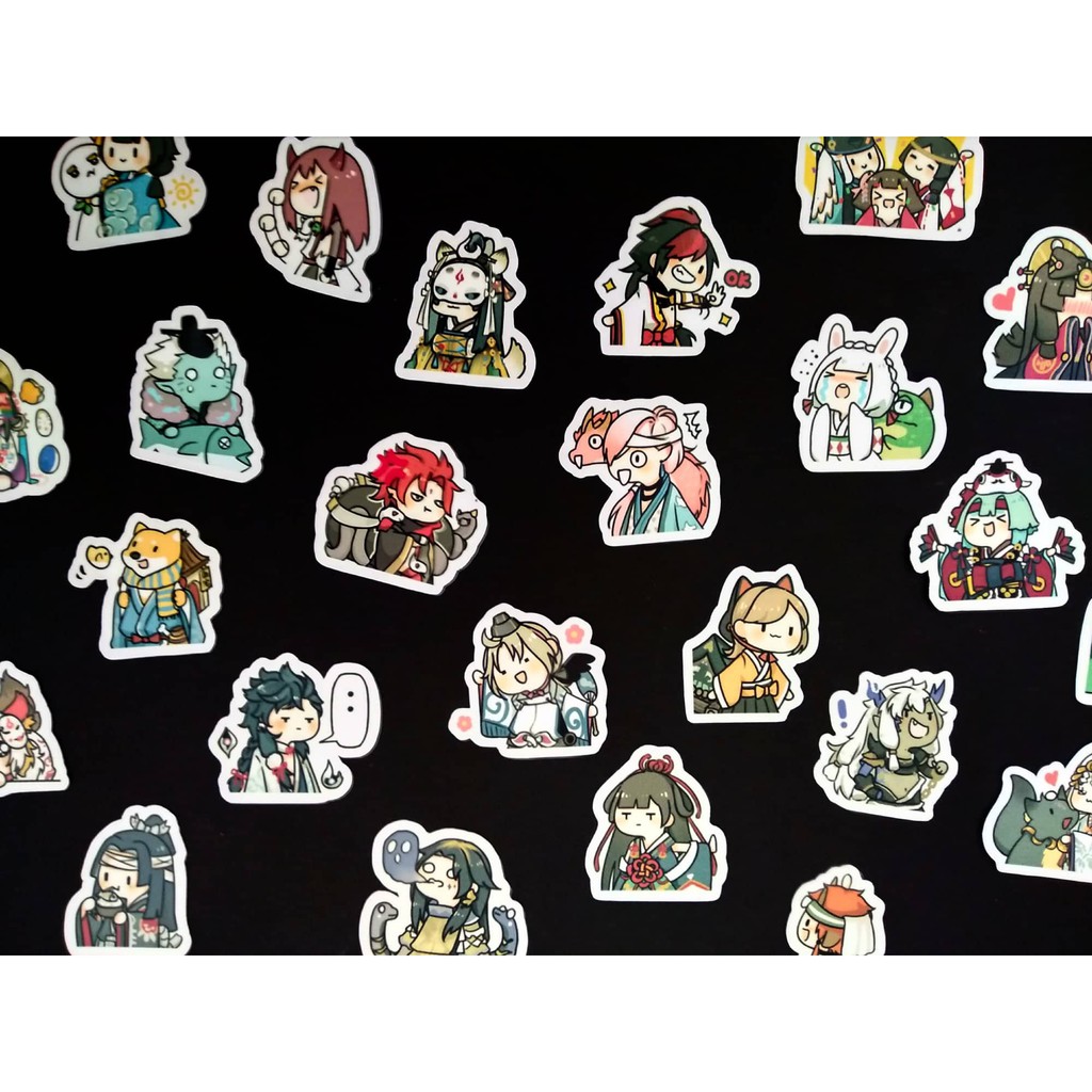 Bộ 24 sticker Âm dương sư Onmyoji - LLD054 (Ảnh thật tự chụp)