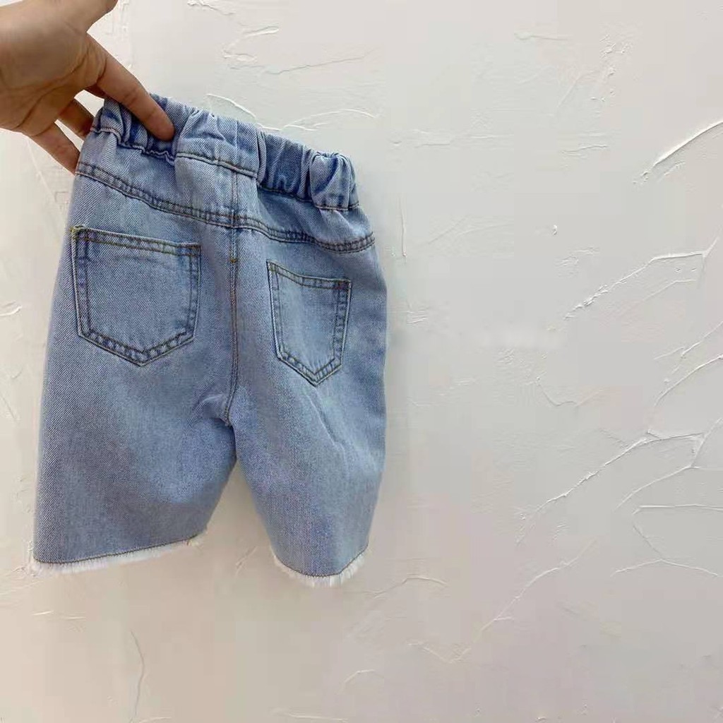 [Q128] Quần short jean rách ống sz 80-120