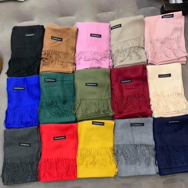 Khăn cashmere trơn hàng đẹp