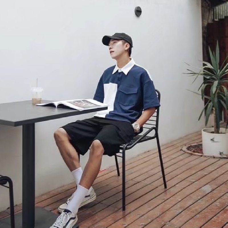 Áo Thun polo Tay Ngắn Dáng Rộng Thoải Mái Thời Trang Mùa Hè Cho Nam size M-2XL