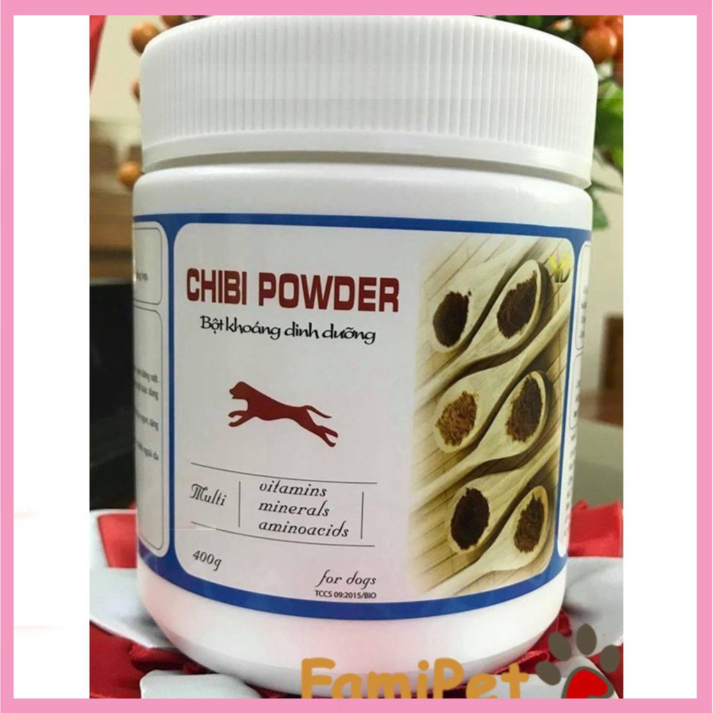 Thực phẩm bổ sung khoáng chất và các loại axit amin cho chó - Chibi Powder