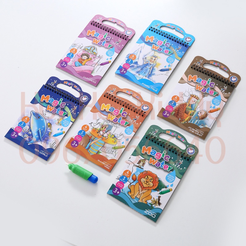 Tranh Tô Màu Nước Thần Kì Nhiều Chủ Đề Cho Bé