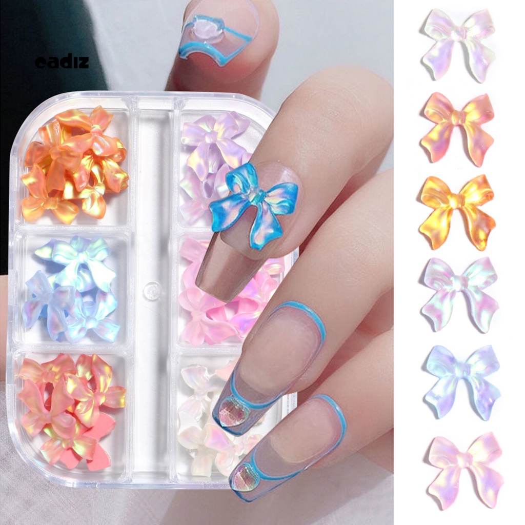 Phụ Kiện Trang Trí Móng Tay Hình Nơ 3D Thân Thiện Với Môi Trường