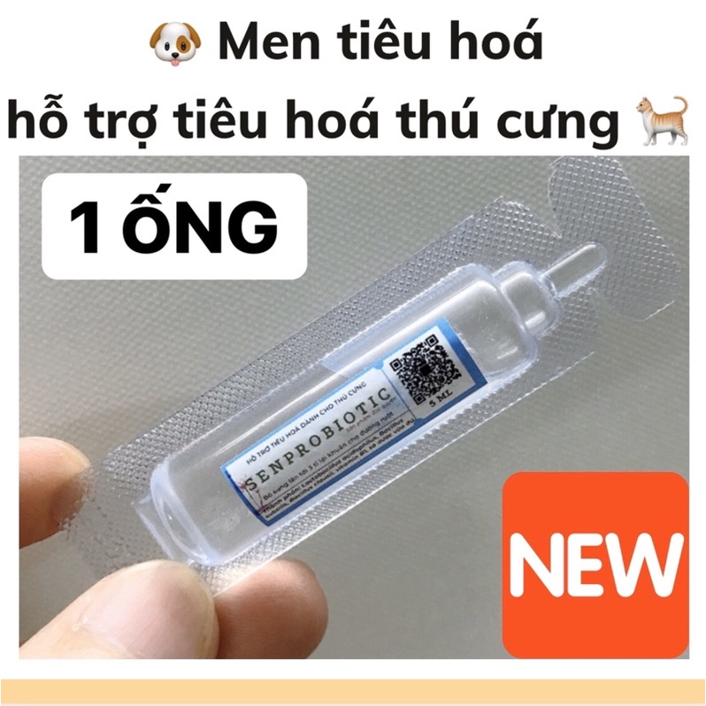 Men vi sinh tăng sức đề kháng và kích thích ăn Chó Mèo [1 Ống]