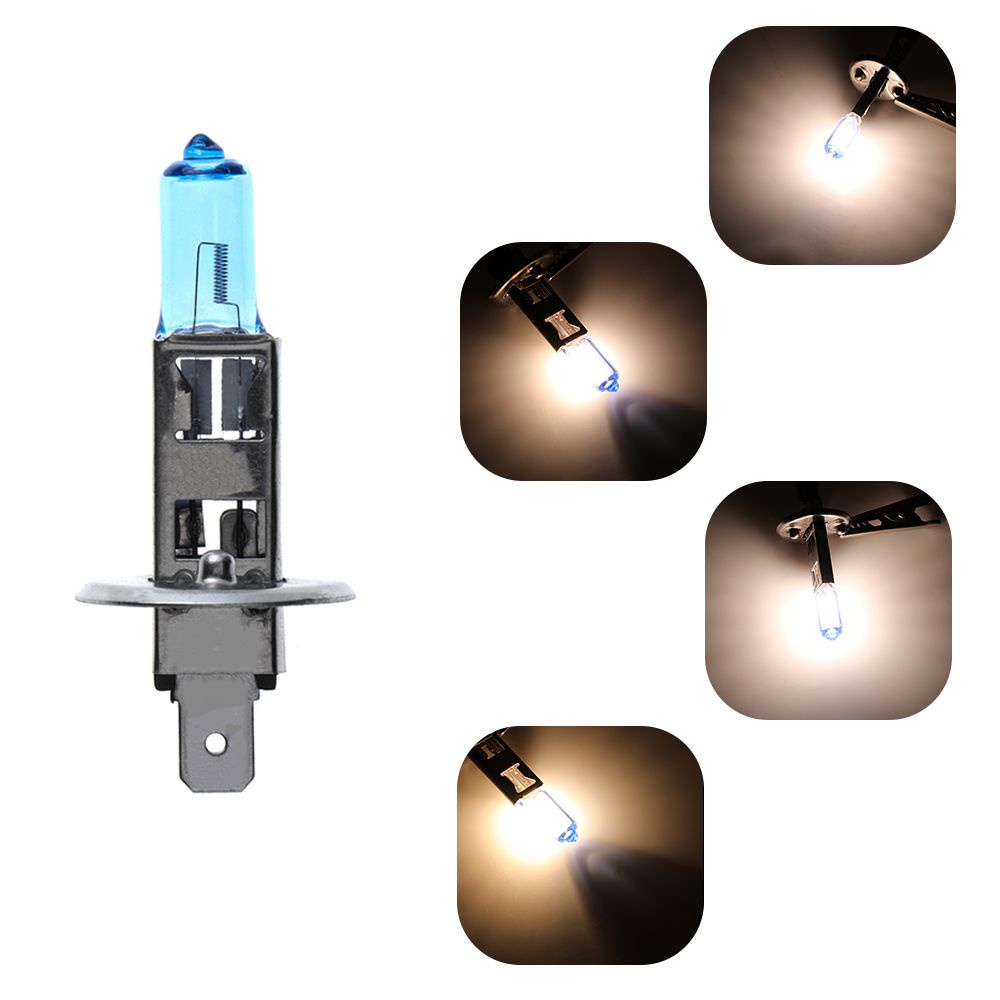 Bóng đèn pha led xenon 6000k h1 h3 100w siêu sáng cho xe hơi