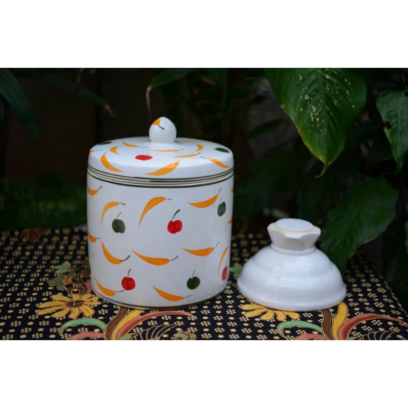 Vại muối dưa 4l cao 23cm, ĐK miệng 19cm, men mộc. Hàng sứ Bát Tràng