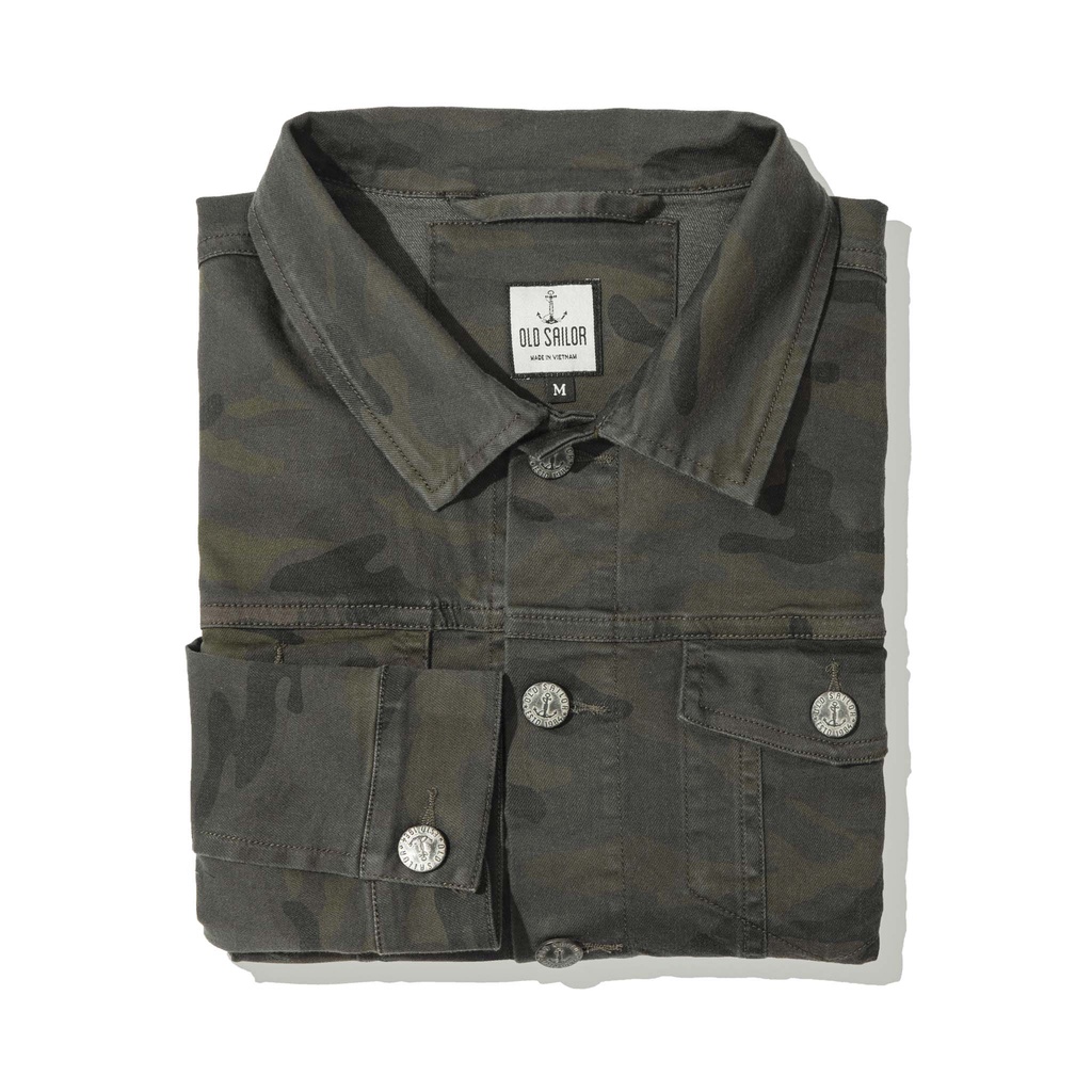 Áo Khoác Denim OLD SAILOR Dáng Rộng Thoải Mái Kiểu Dáng Basic Trẻ Trung Chất Vải Mềm Mại Dễ Chịu