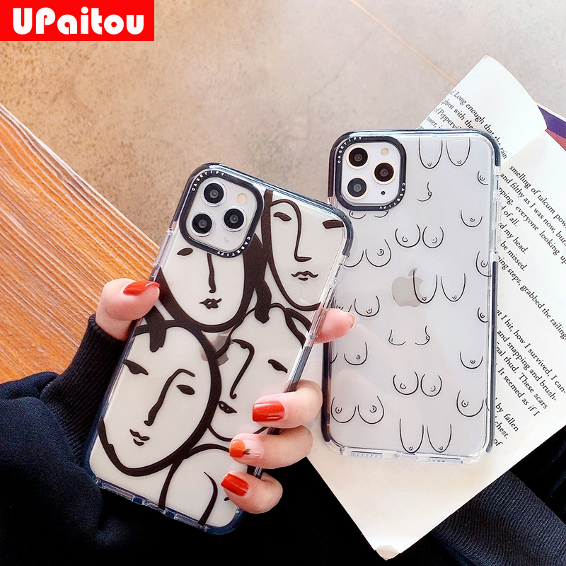 Iphone 11 12 Pro Max Xs Max Xr Se 2020 8 7 6s 6 Plus Ốp Lưng Silicone Họa Tiết Mặt Người Độc Đáo Cho | BigBuy360 - bigbuy360.vn