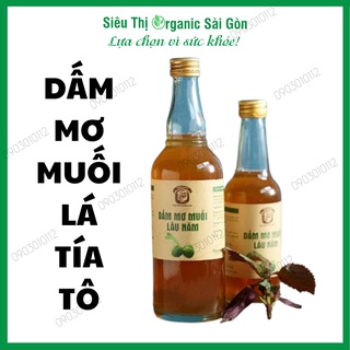Dấm mơ muối lá tía tô lâu năm Homefood, giấm mơ muối, giấm mơ tía tô chai 300ml