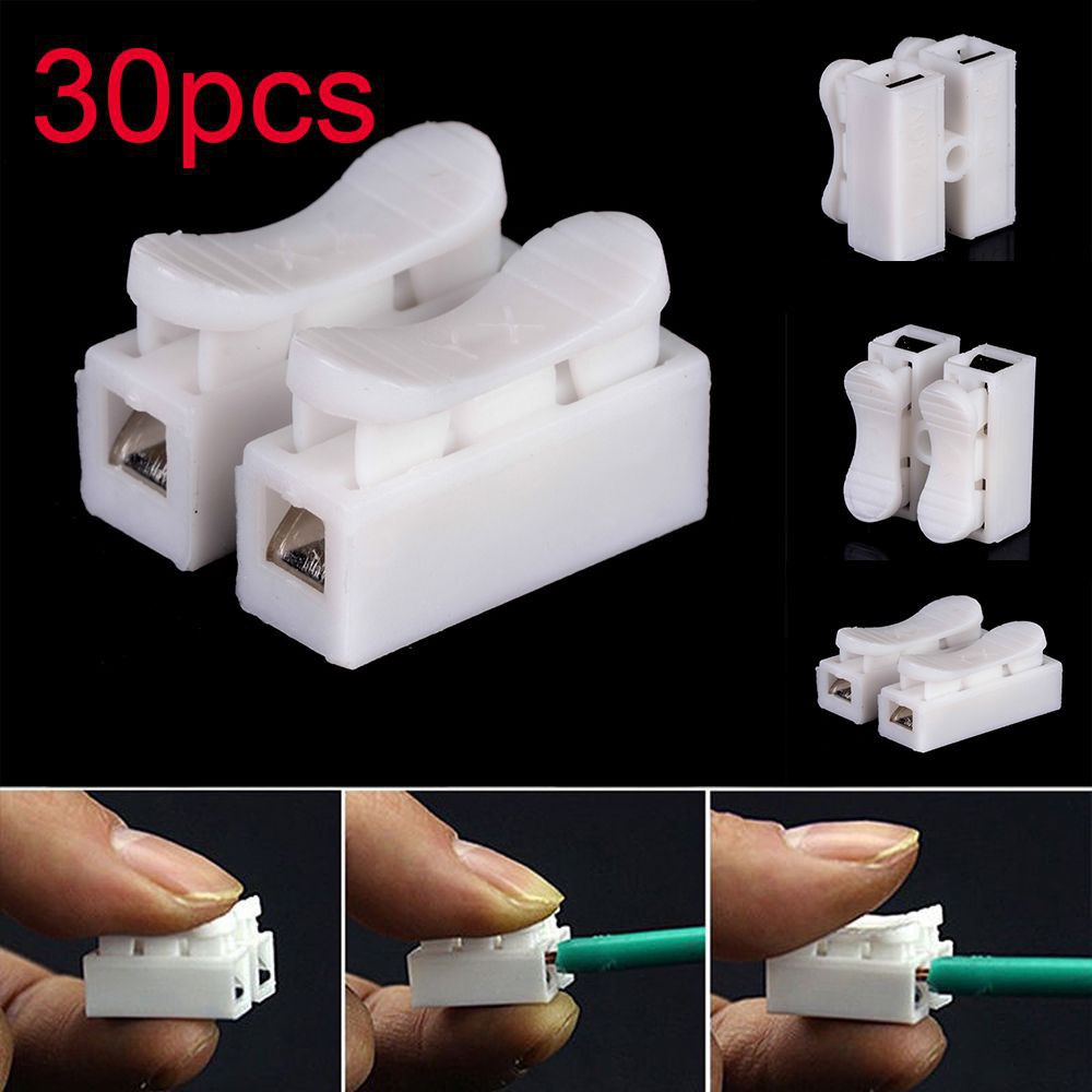 Bộ 30 cút nối dây điện nhanh loại 2pin tiện dụng