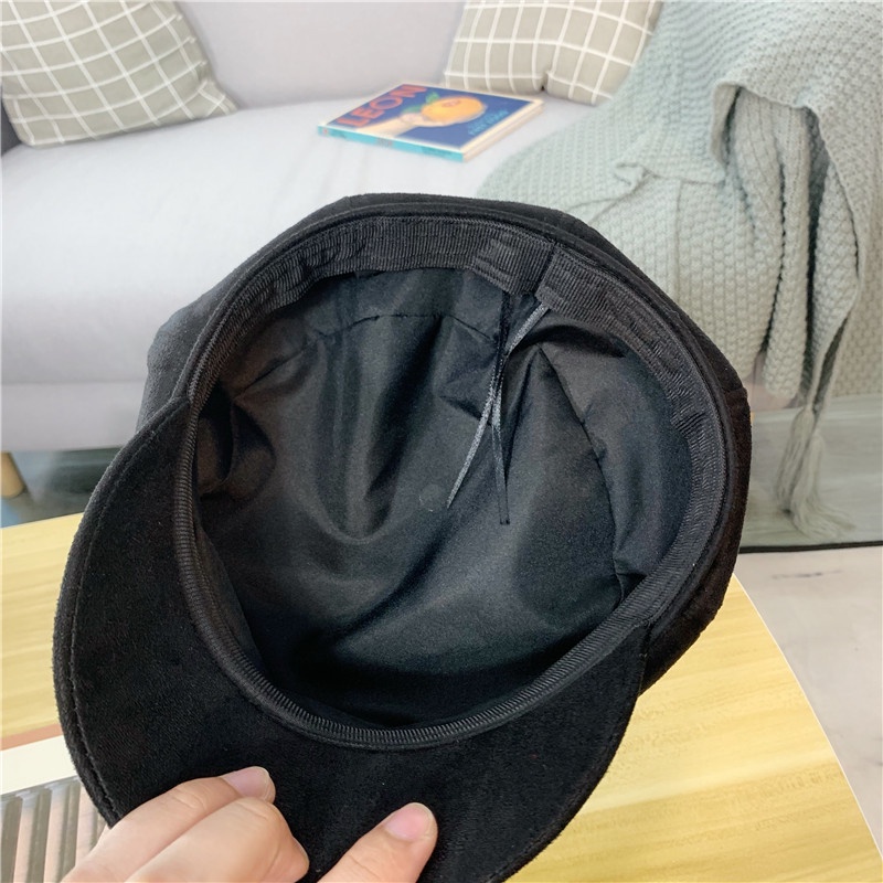 Nón beret Da Lộn Thời Trang Cho Nữ