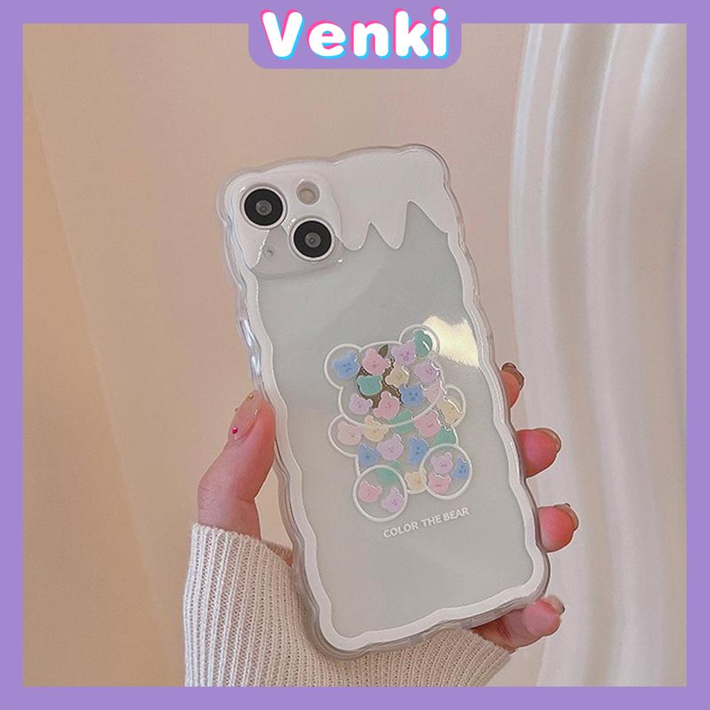 Ốp Điện Thoại Silicon Mềm Chống Trượt Chống Sốc In Hình Gấu Trắng Cho iPhone 13 Pro Max 12 Pro Max 11 7 Plus