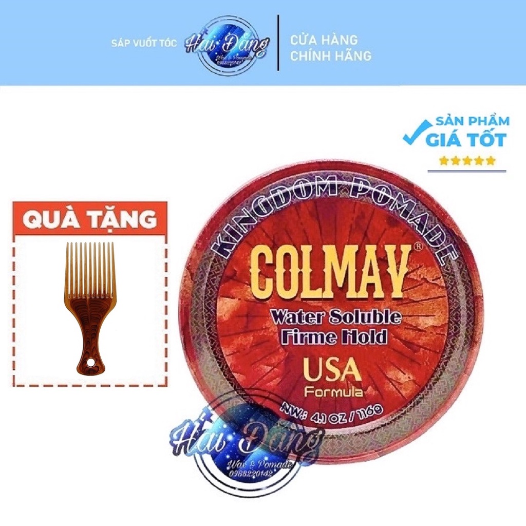 [CHÍNH HÃNG 100%] Sáp Vuốt Tóc Colmav Pomade Gốc Nước