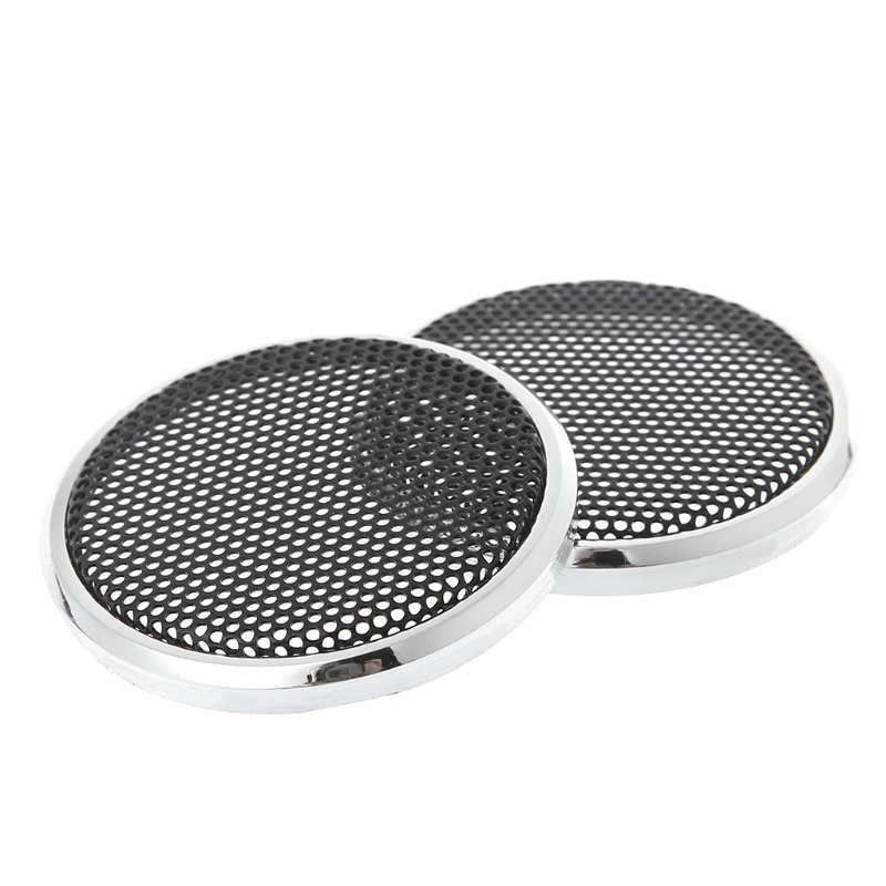 Bộ 2 Khung Lưới Thép Hình Tròn 2inch Bảo Vệ Loa Xe Hơi
