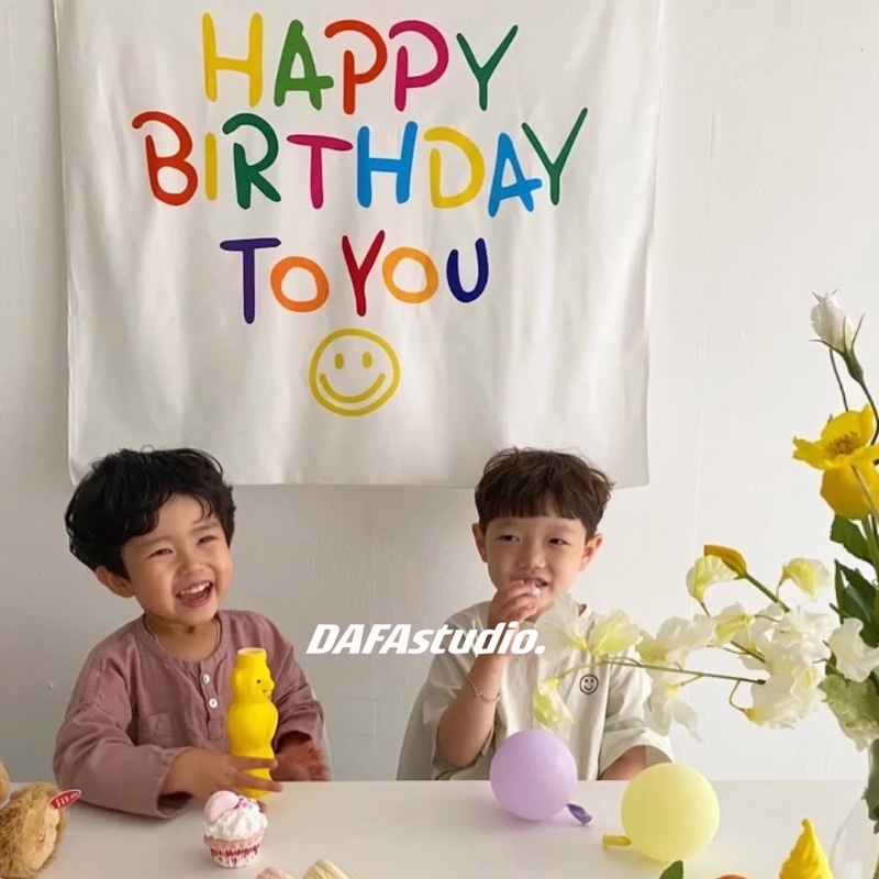 Phông Vải Chúc Mừng Sinh Nhật Dành Cho Em Bé Và Người Lớn - Yori Party