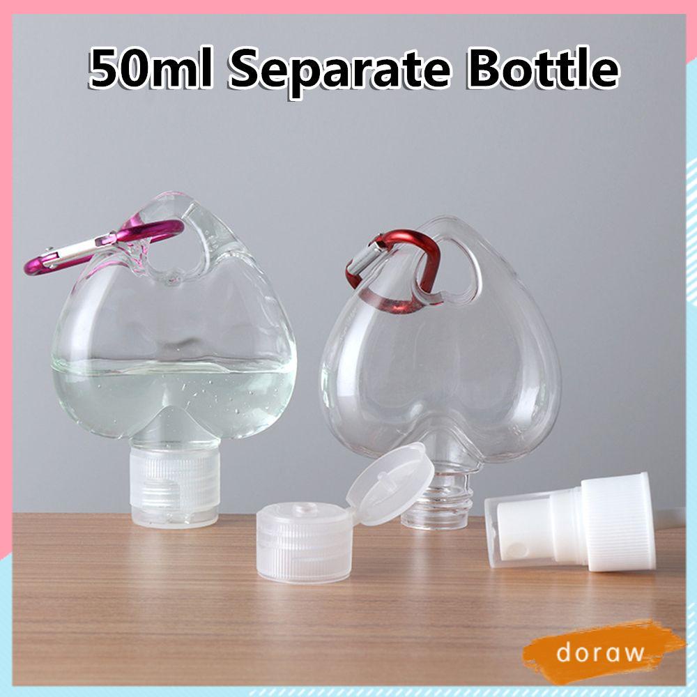 Bình Rỗng Trong Suốt Đựng Nước Hoa 50ml Có Móc Kim Loại Tiện Dụng Mang Theo Du Lịch