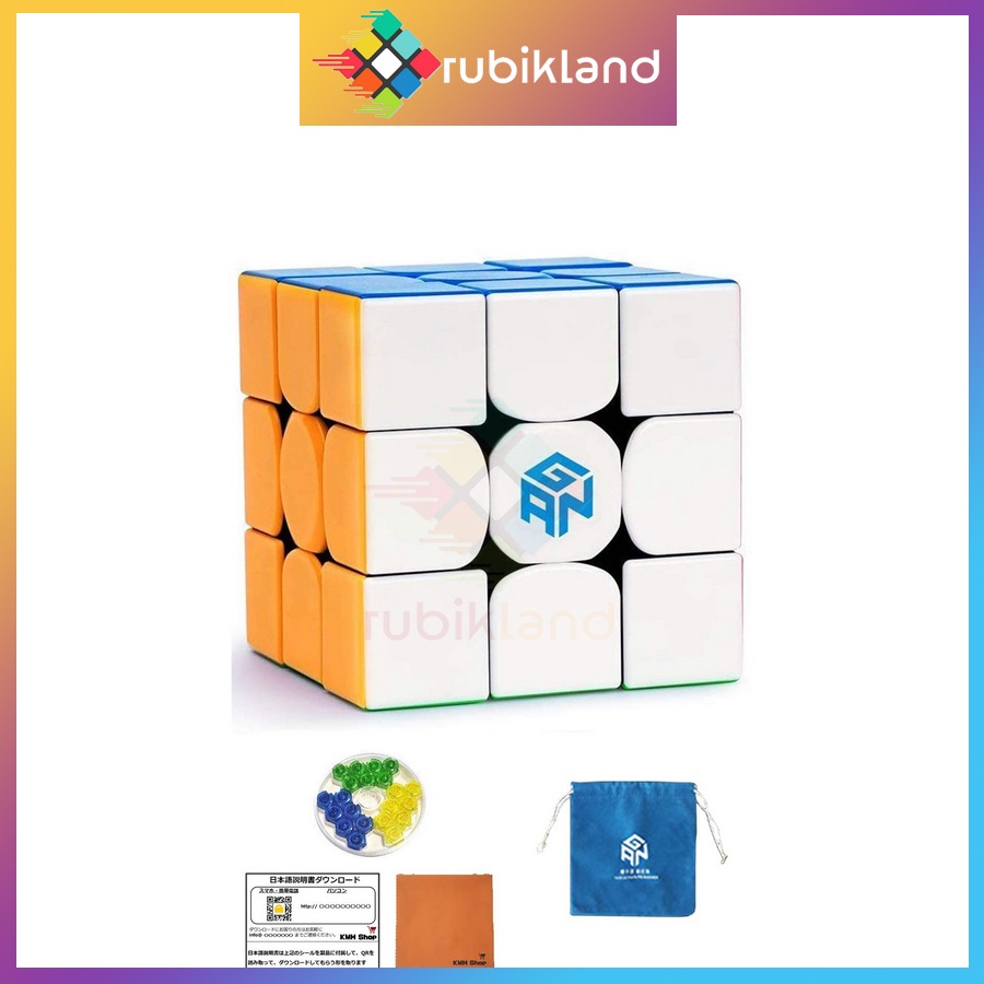 Rubik Gan 354M V2 Nam Châm Cao Cấp Rubic 3x3 3 Tầng Stickerless Không Viền Gan 354 V2 M Đồ Chơi Trí Tuệ Trẻ Em