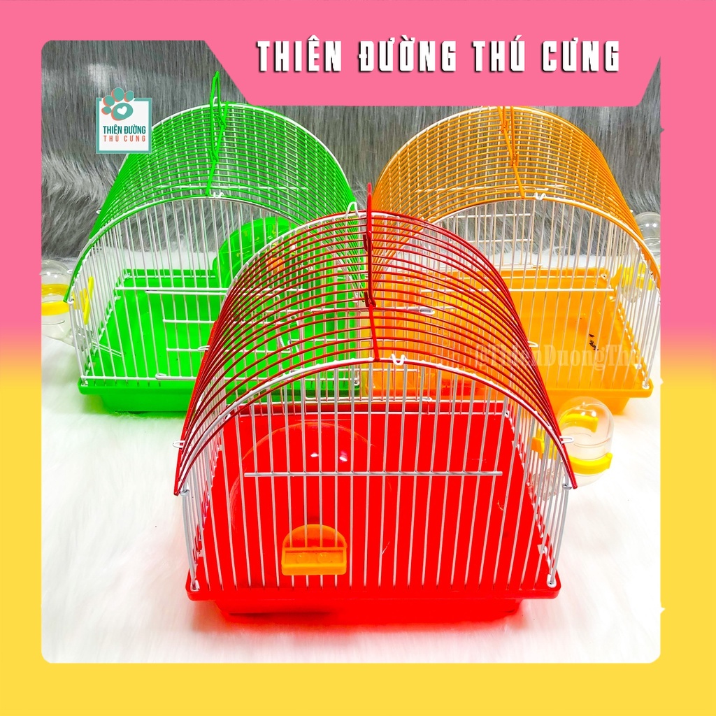 Lồng Mái Vòm Cho Hamster (Có phụ kiện)