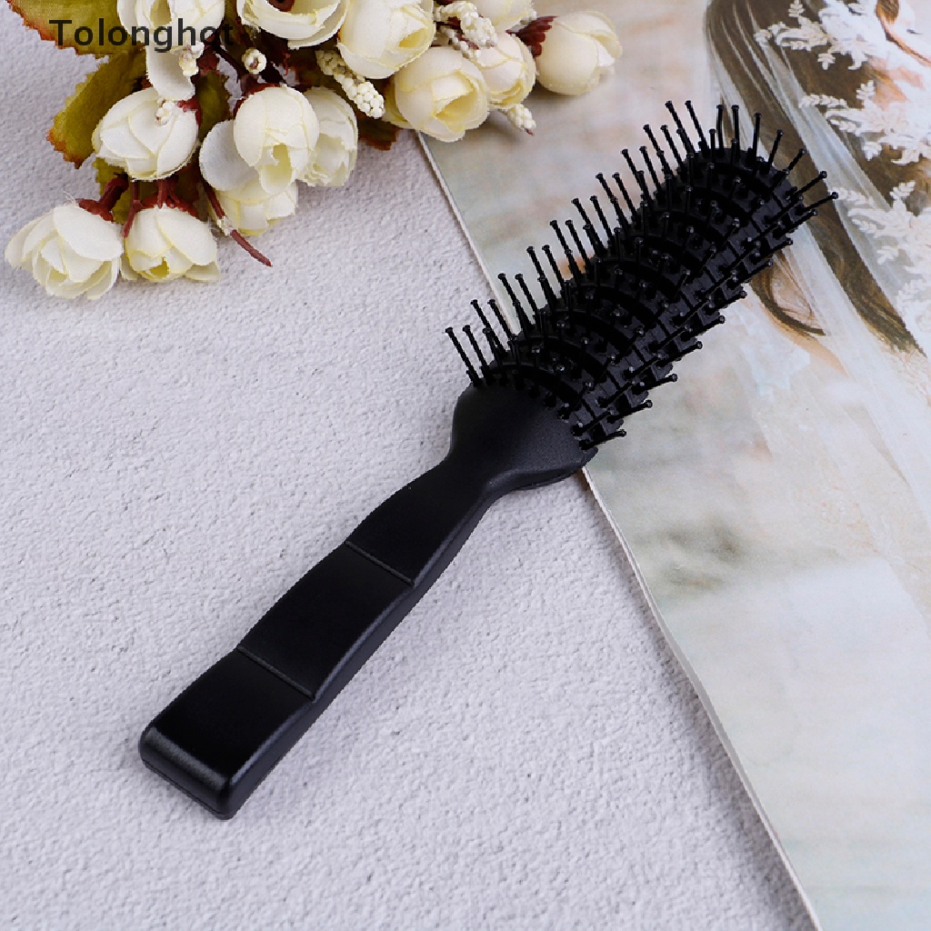 (Hàng Mới Về) Lược Chải Tóc Mát Xa Da Đầu Chống Tĩnh Điện Bằng Nhựa Có Gân