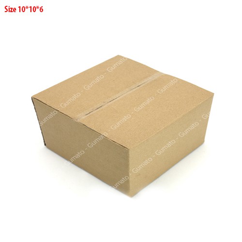 Hộp giấy P12 size 10x10x6 cm, thùng carton gói hàng Everest