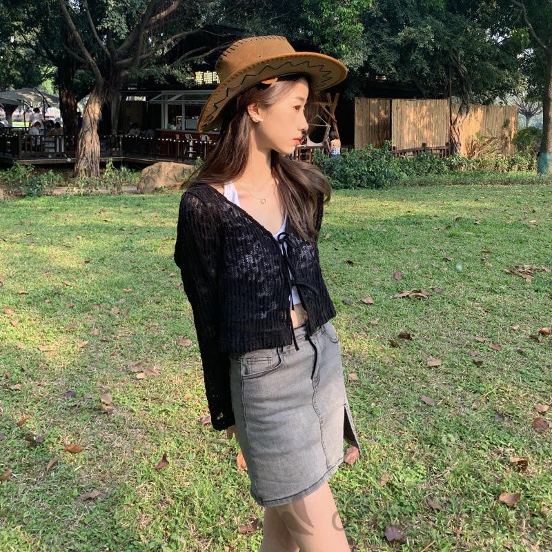 Đầm Nữ Tay Dài Cổ Chữ V Thời Trang