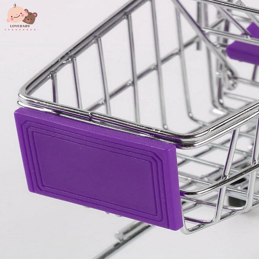 Xe Đẩy Siêu Thị Mini Bằng Kim Loại Sáng Tạo Cho Bé