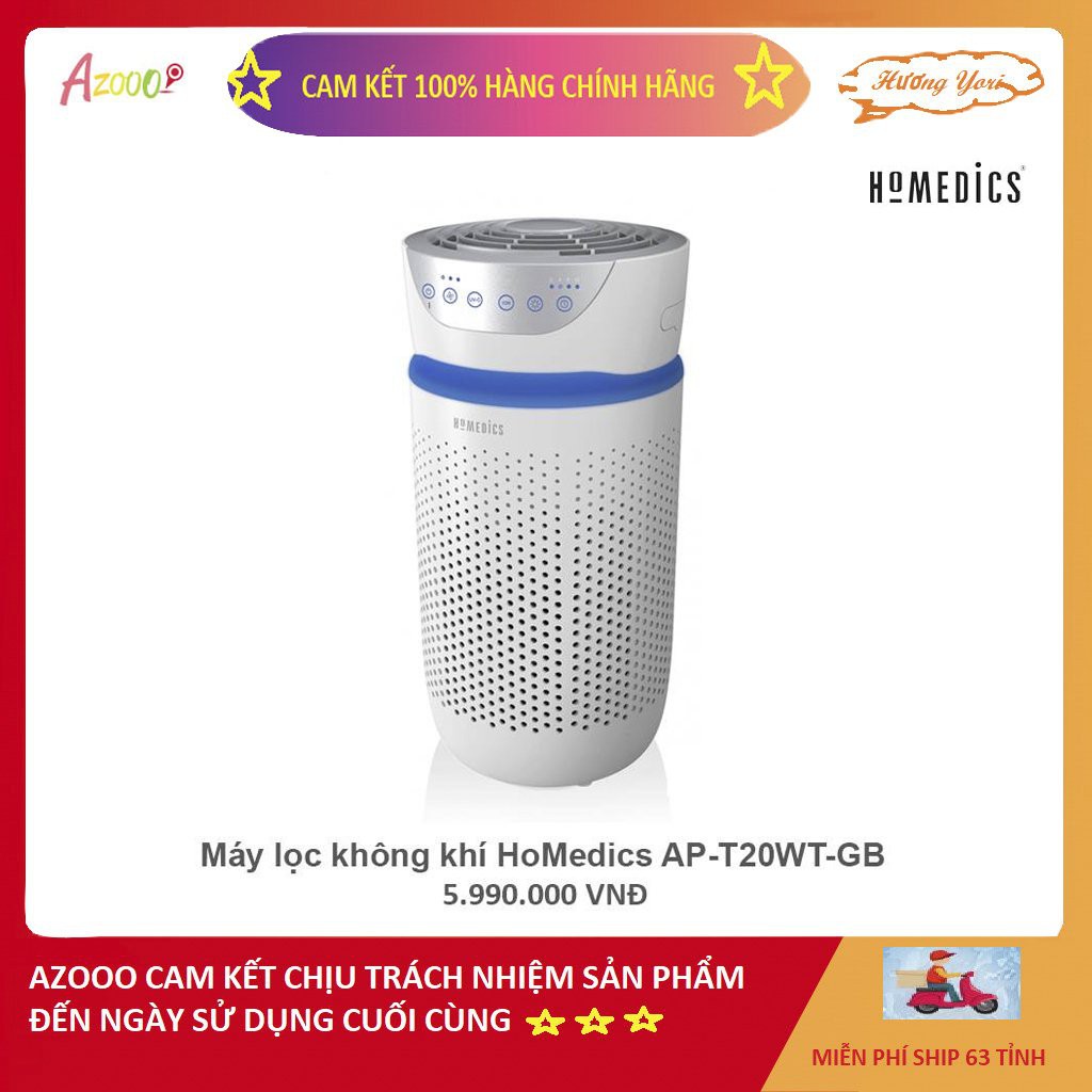 💥Bảo hành chính hãng trọn đời💥MÁY LỌC KHÔNG KHÍ HOMEDICS APT-20 nhập khẩu nguyên kiện USA💥Freeship💥