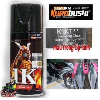 Chai sơn xịt phủ bóng lấp lánh kim tuyến K1KT Samurai