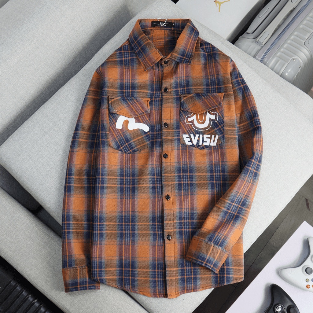 (HCM) ÁO SƠ MI NAM CARO DÀI TAY - PHONG CÁCH THỜI TRANG NAM BOY PHỐ CHO CÁC BẠN TRẺ , HÀN QUỐC 2022 KME FASHION