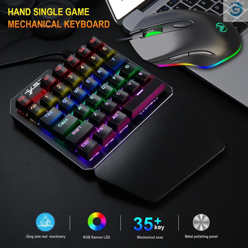 Chuột Quang Có Đèn Led 6 Nút Hxsj J100 + S500 J100 35 Nút Bấm Dùng Để Chơi Game