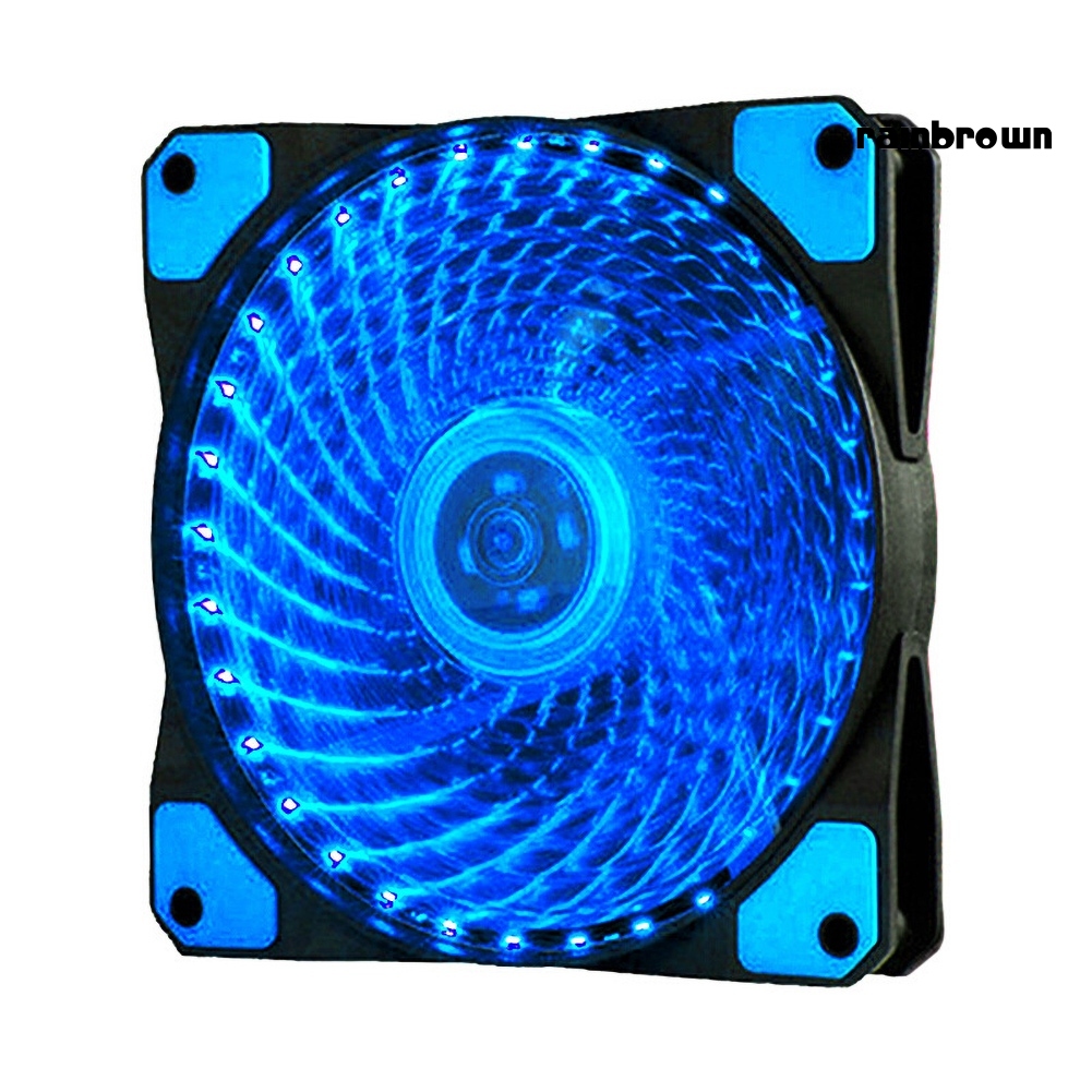 Ultra Mute 12cm 33 LEDs RGB Light Cooling Fan Heatsink for Computer PC Case /RXDN/