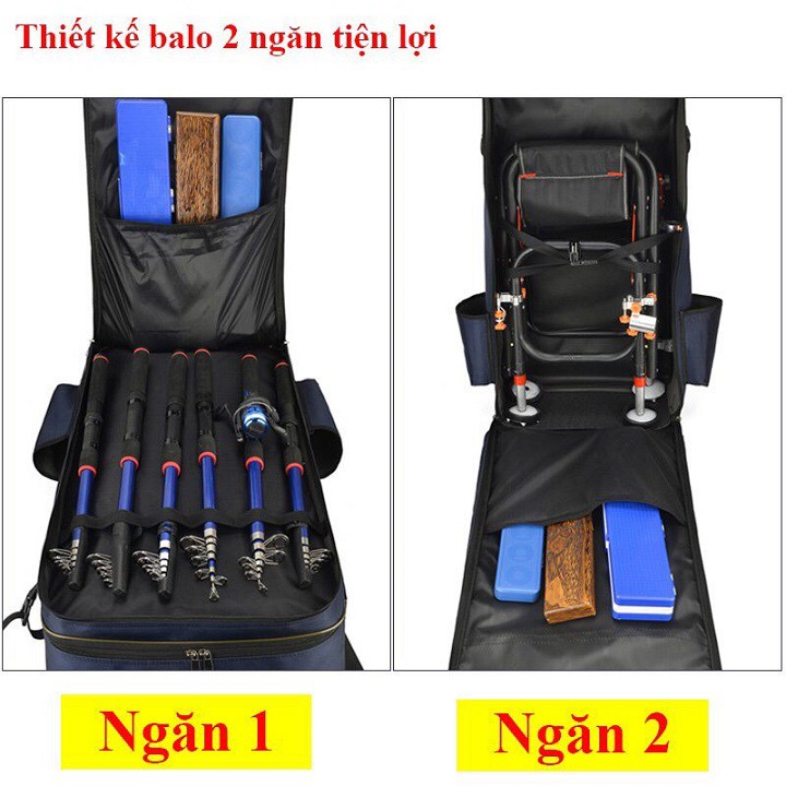 Túi Đựng Cần Và Phụ Kiện, Balo Dung Tích Lớn Đựng Ghế Câu Đài, Túi Đựng Rọng Câu Xinyunfeng Cao Cấp