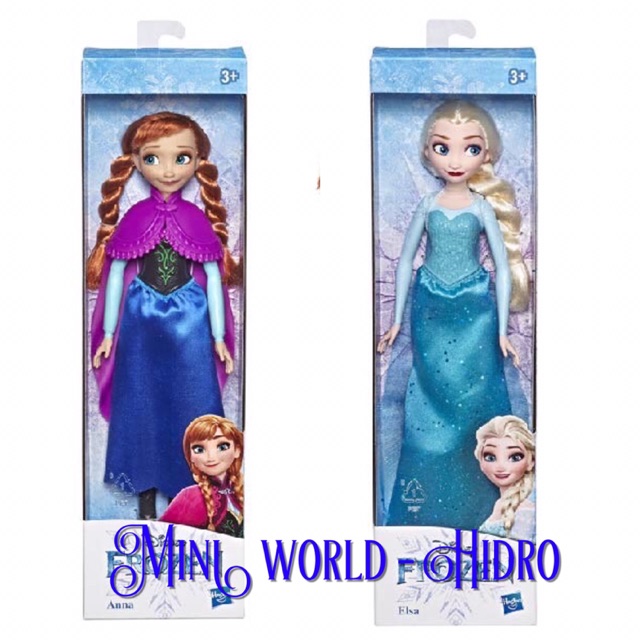 Búp bê công chúa Elsa Anna Disney Frozen Basic chính hãng