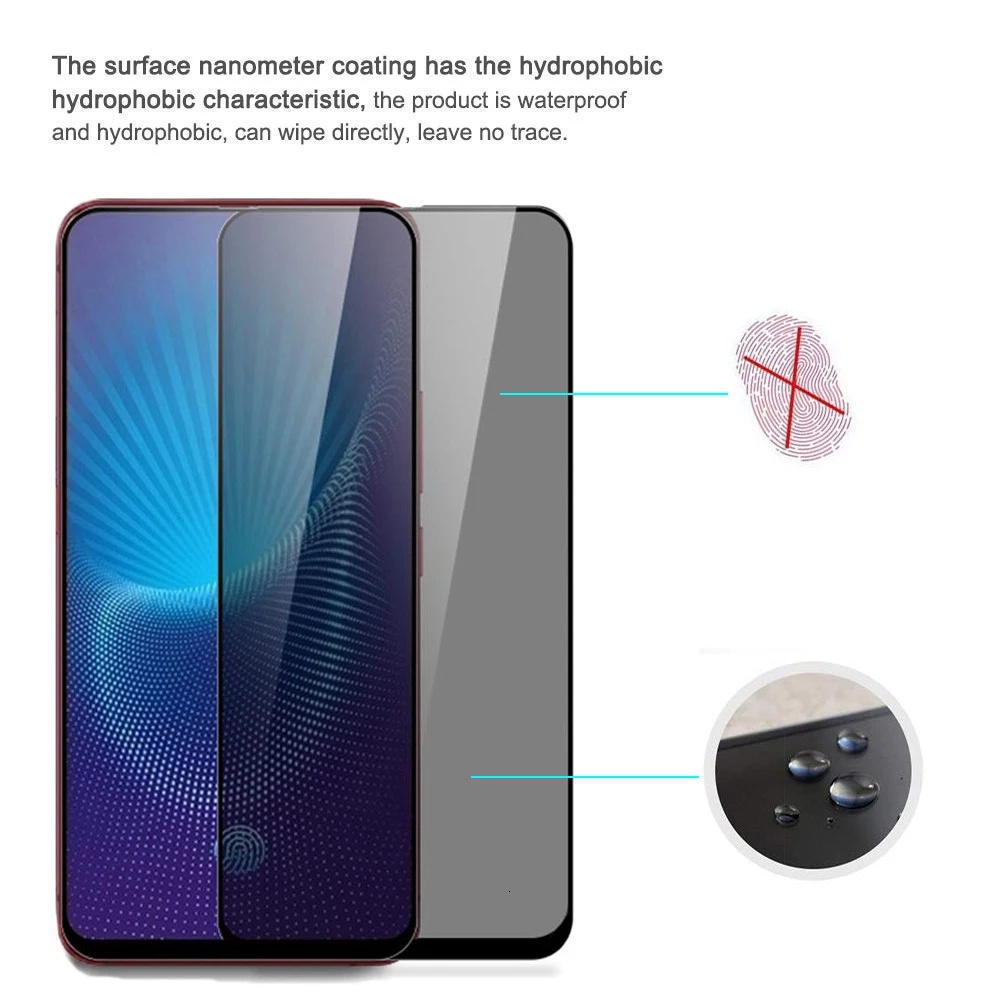 Kính cường lực chống vân tay full màn cho Xiaomi POCO C65 C55 C40 F5 X5 X4 X3 NFC M5 M5s M4 M3 F4 F3 GT F2 Pro 4G 5G 2023