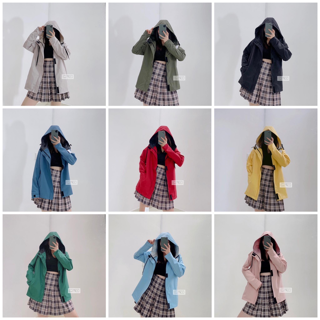 Áo Khoác Dù Jacket Wet Phiên Bản Trượt Nước, Nhiều Màu Và Size (Hình Ảnh 100% Gin Tự Chụp)