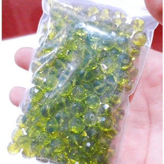 Pha lê bánh cam 10mm : 1dây = 35k (60-65hạt) [ sỉ pha lê các loại ]