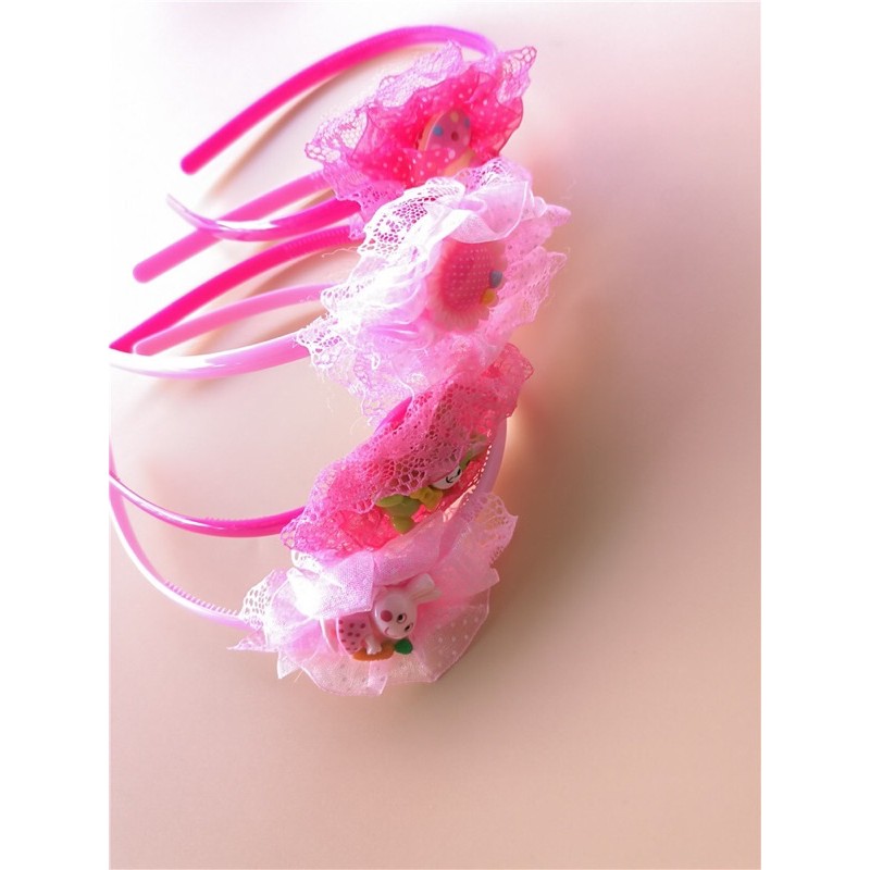 Cài tóc ren hoa hình ngộ nghĩnh cho bé