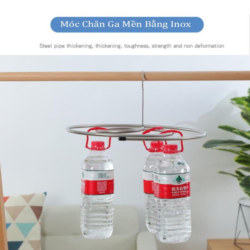 Móc phơi chăn tiện lợi dang xoắn bằng inox không rỉ chịu trọng tải 10kg 88191 mienphishiptoanquoc