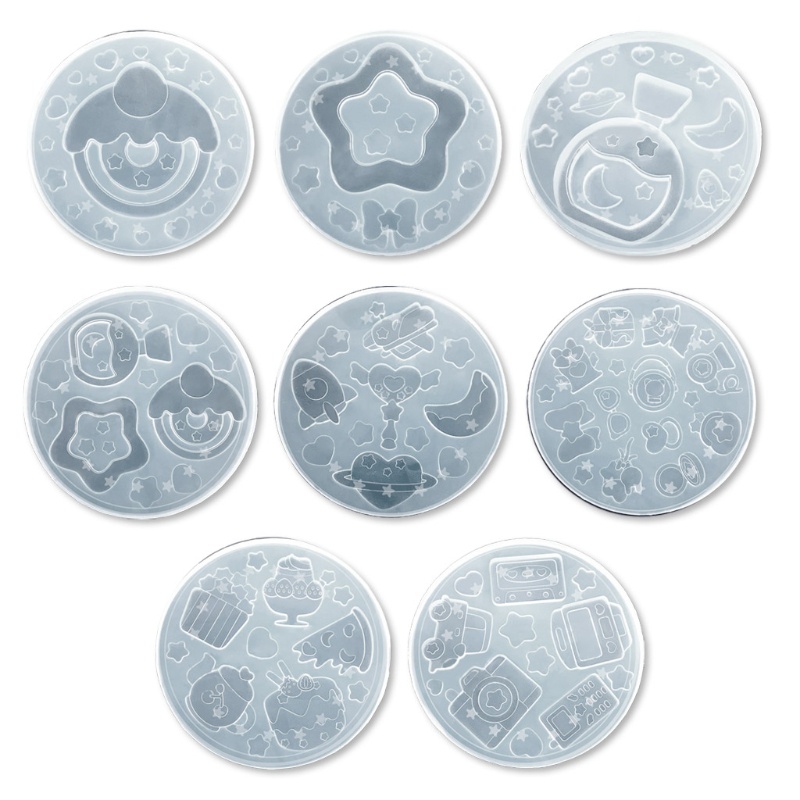 Khuôn Silicone Làm Móc Khóa Bằng Nhựa Resin DIY