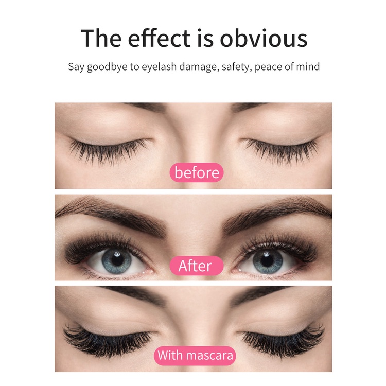 Máy Uốn Lông Mi Bằng Điện Màu Trắng Đen Có Thể Sạc Lại Bằng Cổng USB